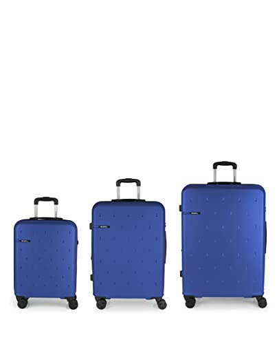 Koffer-Set (Kabine, Medium und Large) Open starr mit Fassungsvermögen von 225 l, blau, koffersets
