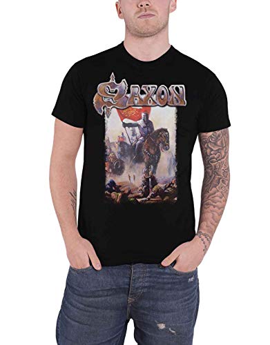 Saxon Crusader T-Shirt schwarz L