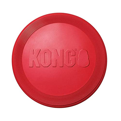 (3 Pack) Kong Flyer Hundespielzeug, klein, rot