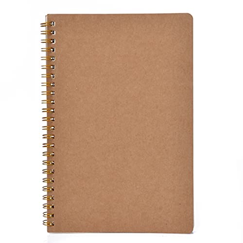 Journal Notebook New Medium A5 Dotted Grid Spiral Notebook Journal Cardboard Soft Cover 100 Seiten für Schulbedarf Bürozubehör (Größe: A)
