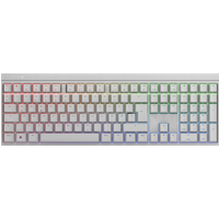 CHERRY MX 2.0S, kabelgebundene Gaming-Tastatur mit RGB-Beleuchtung, Deutsches Layout (QWERTZ), MX Black Switches, weiß