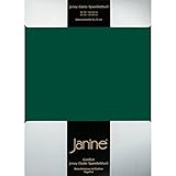Janine Design Jersey Elastic Spannbetttuch waldgrün, 140x200 cm - 160x220 cm