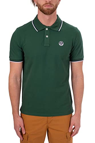 NORTH SAILS - Men's regular polo shirt with logo collar - Size XL