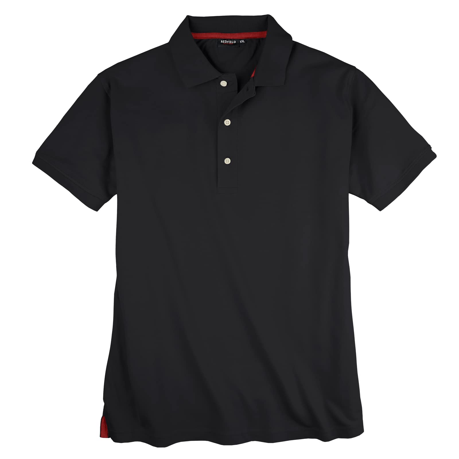 Redfield Basic Stretch-Poloshirt Übergröße schwarz, Größe:6XL