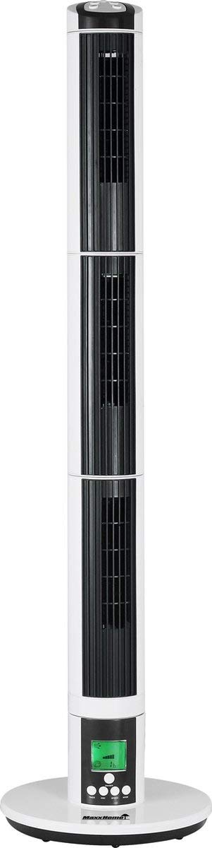 MaxxHome Klimagerät - Turmventilator für Schlafzimmer mit Fernbedienung - 130 cm Hoher Bodenventilator für Zimmer, Zuhause und Büro - 60W Energiesparende Schlafzimmer-Ventilatoren für Kühlung & Schlaf