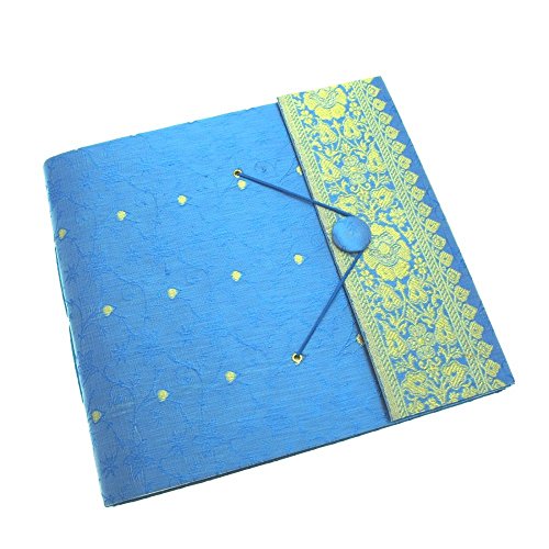 Paper High Fair Trade Fotoalbum Sari 240 x 260 mm groß - blau