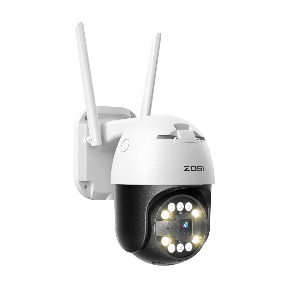 ZOSI 5MP PTZ Wifi IP-Kamera Outdoor 30M Nachtsicht 2-Wege-Audio Drahtlose Videoüberwachungskameras IP66 Unterstützung On