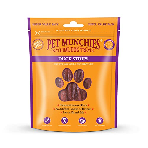 PET MUNCH - Pet Munchies Duck Strips Super Value Pack - 320g - EU/UK
