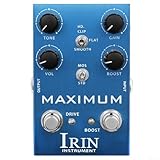 IRIN Overdrive Distortion Ten Segment Eq Effect Guitar Pedal Device, Amplify Speaker Sound, Wide Tone Shaping, Suitable For Live Performances(B)