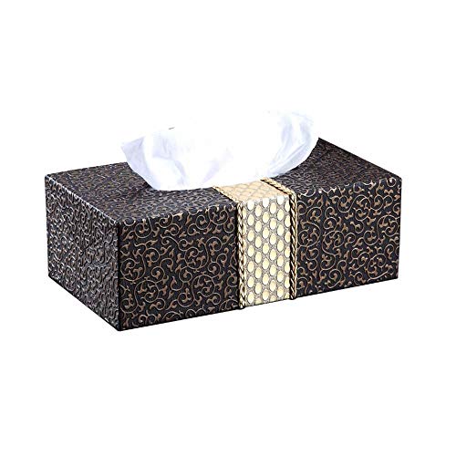 ZXGQF Tissue Box Pu Papierhandtuchhalter Für Zuhause BüroAuto Dekoration Tissue Box Halter, B