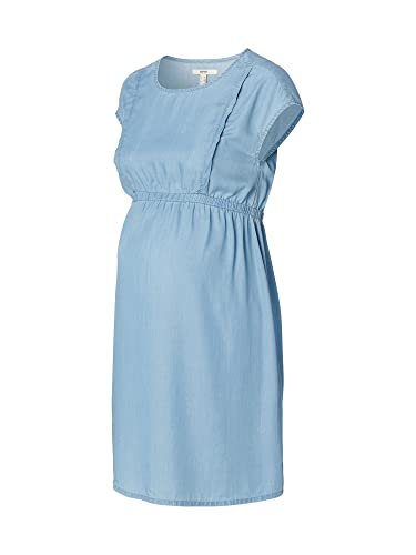 ESPRIT Maternity Damen Dress Woven Nursing Short Sleeve Kleid, Blau - 960, 36 EU
