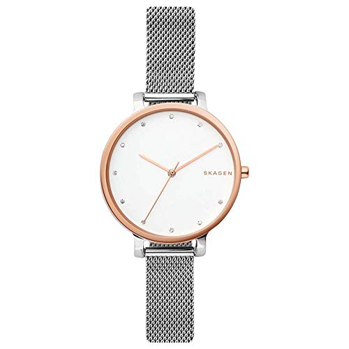 Skagen Damen Chronograph Quarz Uhr mit Edelstahl Armband SKW2662