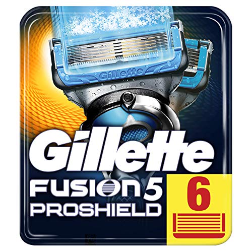 Gillette Fusion ProShield Chill Rasierklingen für Männer, 6 Stück