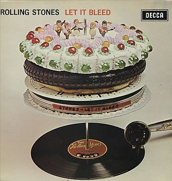 Let it Bleed THE ROLLING STONES. Rare LONDON STICKERED import Stereo boxed decca silver/blue 1969.