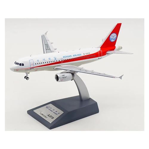 Ferngesteuertes Flugzeug Für Aviation AV2001 Sichuan Airlines A319 B-6419 Chinesischer Kapitän Flugzeugmodell Simulationsflugzeugmodell Im Maßstab 1:200