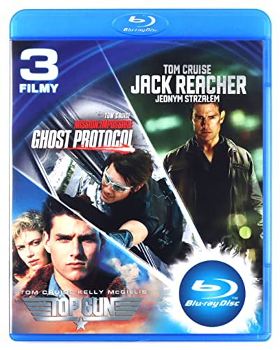 Top Gun / Mission: Impossible 4 - Ghost Protocol / Jack Reacher [3 Blu-ray Box] [PL Import]