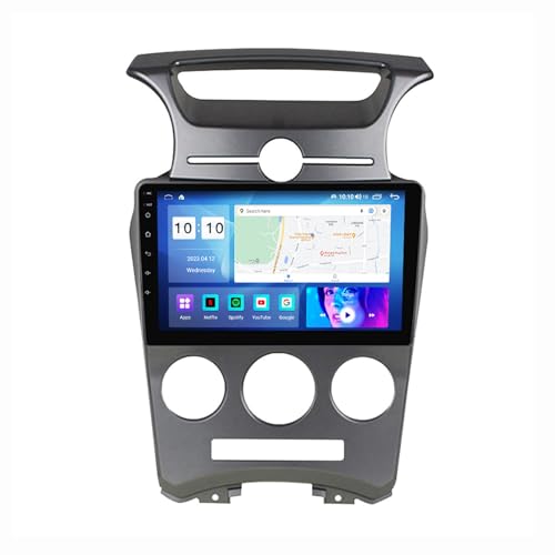 Android 12 Autoradio Mit Navi 2 Din 9 Zoll Touchscreen Autoradio Für KIA Carens 2007-2011 Mit Carplay Android Auto,mit RDS Bluetooth FM AM Lenkradsteuerung Rückfahrkamera ( Color : A , Size : M500 8+1