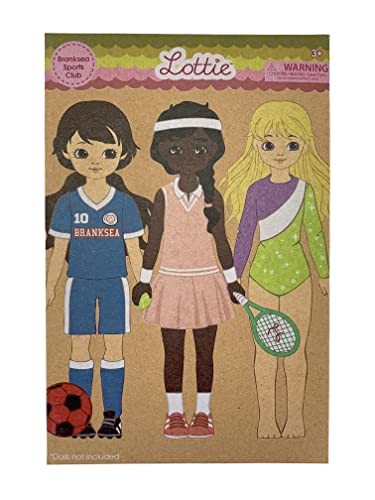 Lottie Branksea Sports Club Multipack Outfits | Toys for Girls and Boys | Accesorios para Muñeca | Gifts for 3 4 5 6 7 8 Year Old | Small 7.5 inch
