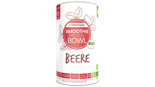 Bio Smoothie Protein Bowl Beere 600g | DE-ÖKO-006 | Ohne Süßungsmittel | Rein pflanzlich | Glutenfrei | Sojafrei | Vegan | Premiumqualität vom Bodensee | Made in Germany