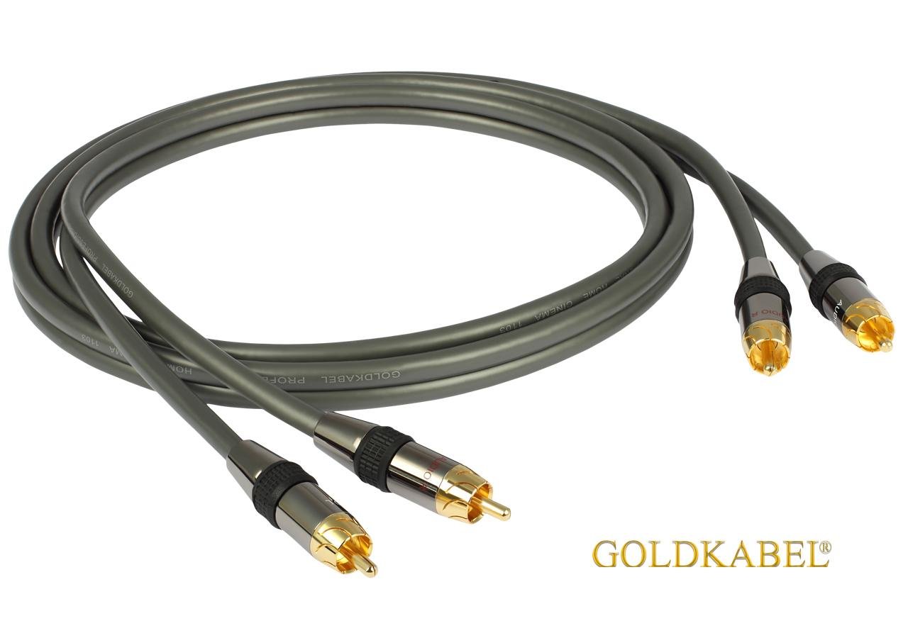 Goldkabel Profi Cinch-Kabel Stereo 2,5 Meter