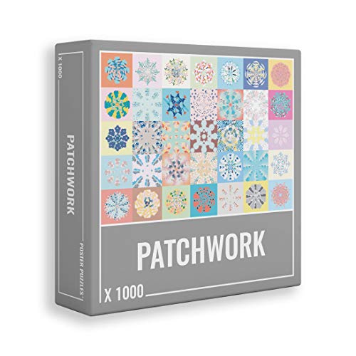 Cloudberries Patchwork - Premium 1000 Teile Puzzle für Erwachsene mit tollen Patchwork-Decken-Design. Buntes Erwachsenenpuzzle in Europa hergestellt.