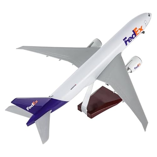 ZYAURA Für: 47CM 1/157 Maßstab 777 B777 FedEx Cargo Airlines Modell Harz Flugzeug