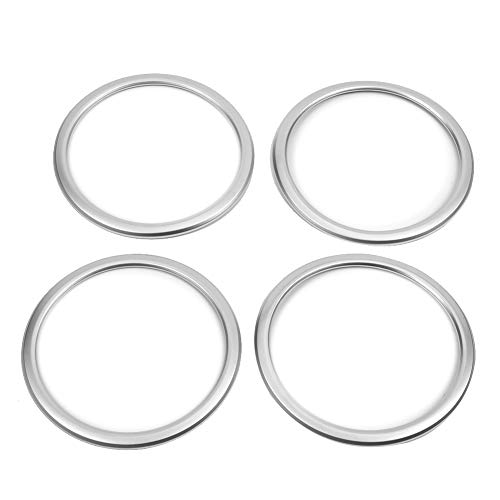 Qiilu Tür Lautsprecher Ring Abdeckung aus ABS Chrom 4 Stück für X1 F48 2016-2018, X1 F48 2 Serie F45 F46 und X2 F47 2018