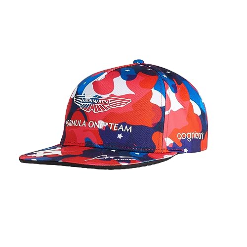 Aston Martin Formel 1 Team 2023 - Team Fernando Alonso USA GP Special Edition Baseball Cap Offizielles Merchandise rot/weiß/blau