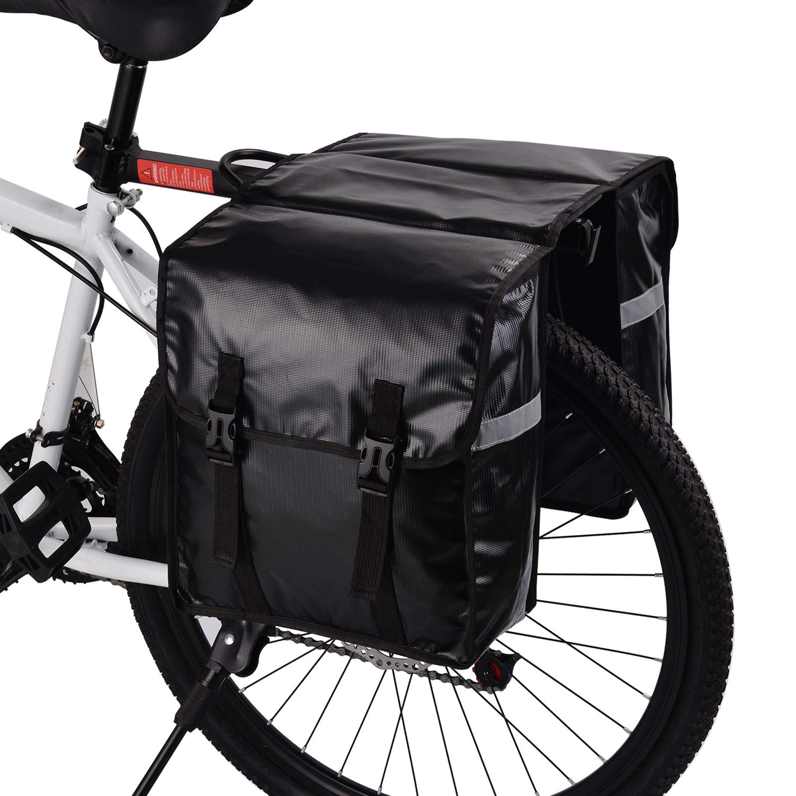 Wildken Fahrrad Gepäckträgertasche Wasserdicht Fahrradtasche Hinterradtasche für MTB Rennrad Faltrad mit Regen Abdeckung (Schwarz)