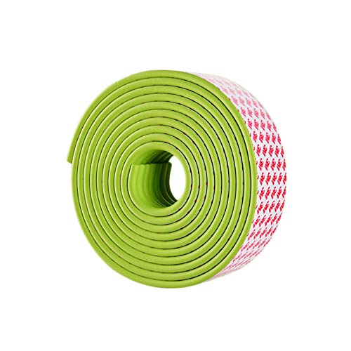 AnSafe Rollkantenschutz, Übe Das Gehen Kinder Wiederverwendbar Praktisch Tischkantenschutz Für Möbel, 5m (Farbe : Grün)