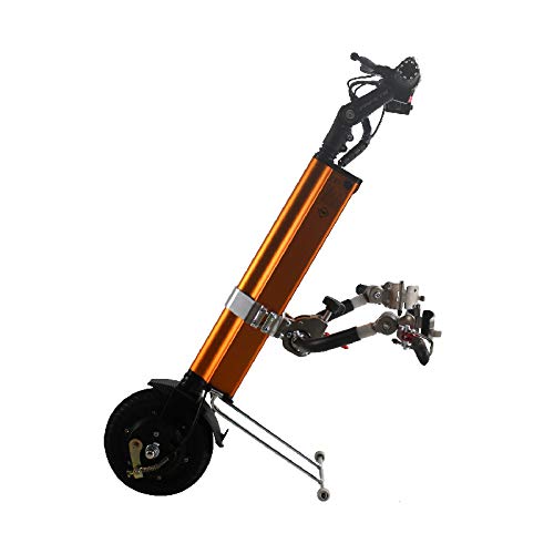 Rollstuhl-Elektro-Handrad-Rollstuhlaufsatz, verstellbarer LenkerRehabilitationstherapie-Elektrorollstuhl-Umbausatz, Lithium-Batterie-Ausdauer 30 km