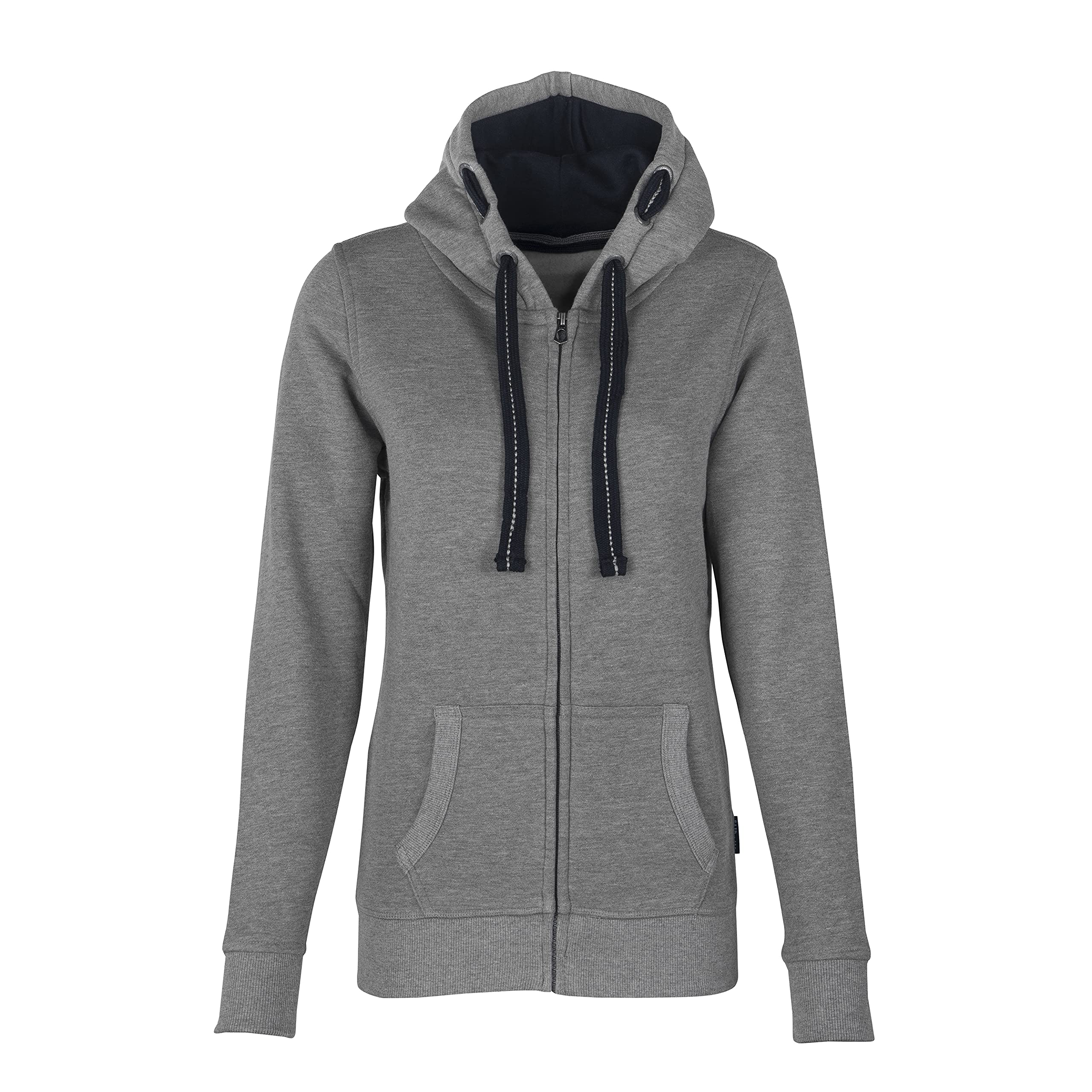 HRM Damen Jacket F hoodie, Grau-meliert, 4XL EU