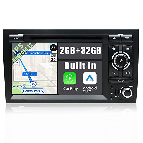 YUNTX Autoradio für Audi A4 (2003-2011) | Navigation | 8 Zoll | DVD | LCD Touchscreen | 2GB/32GB | DAB+ Unterstützung | USB | Octa-Core | WLAN | Bluetooth | MirrorLink | RDS