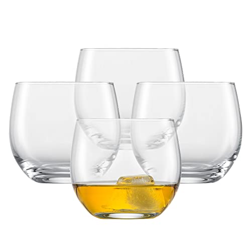 Schott Zwiesel Whiskyglas 4tlg. aus der For you Kollektion Gr. 60, aus Glas hergestellt, spülmaschinengeeignet, Fassungsvermögen: 400ml, 121876, Kristall