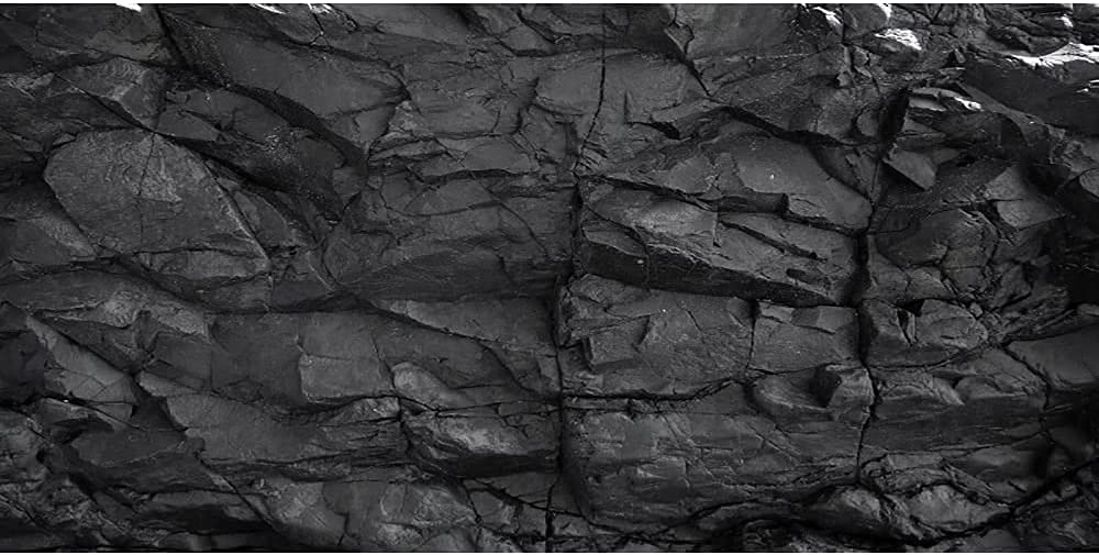 AWERT Hintergrund für Aquarien, 152,4 x 61 cm, schwarzer Hintergrund für Felsen, Terrarium, robuster Polyester-Hintergrund