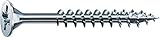 SPAX Universalschraube, 4,0 x 35 mm, 1000 Stück, Kreuzschlitz Z2, Senkkopf, Teilgewinde, 4CUT, WIROX A3J, 0291010400355