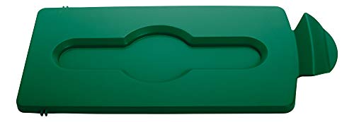Rubbermaid Commercial Products Recycling Station Stream Topper, geschlossener Deckel, Grün