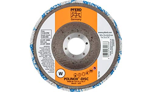PFERD 44690733 POLINOX-Kompaktschleif-Disc DISC PNER-W 125-22,2 SiC F Ø 125 mm 5 St.