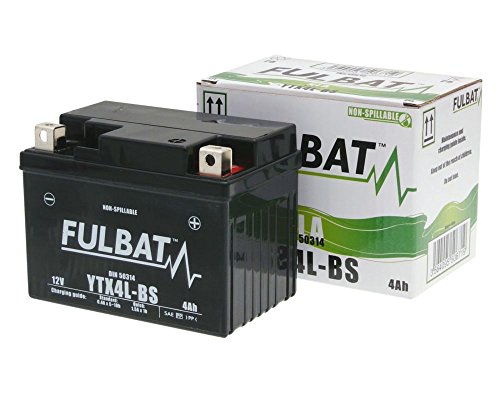 FULBAT Batterie 12 V 3 Ah (FTX4L-BS) [wartungsfrei & versiegelt] kompatibel für KYMCO Yup 50 02-03