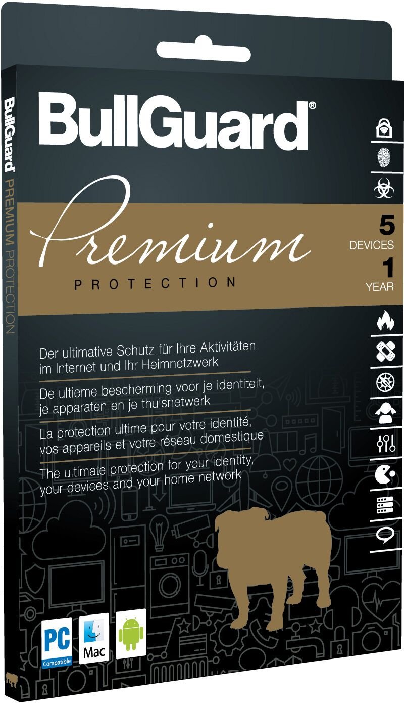 Bullguard Premium Protection 1 Jahr 5 Geräte DVD-Case ohne Datenträger