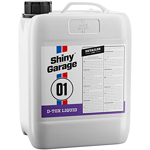 Shiny Garage Flugrostentferner Auto “D-Tox Liquid” 5 Liter - Für leichte Verschmutzungen - Rostentferner Auto - Rost Entfernen - Felgenpflege - Flugrost Entferner Für Auto