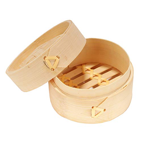 BambooMN Mini-Bambus-Dampfkorb für Dessert, Party, Hochzeit, Geburtstag, Heimdekoration, Zubehör 30 Pieces 3-Inch x 2-Inch