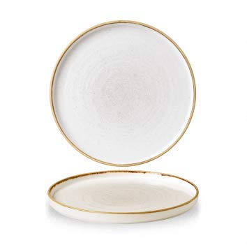 Kadida Churchill Stonecast -Walled Chefs Plate, Durchmesser: Ø 26cm, Farbe wählbar (Barley White)