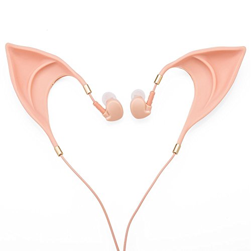 JINSERTA Elf Earbuds Kopfhörer In-Ear-Kopfhörer Freisprecheinrichtung Headset mit Mikrofon für iPhone/iPad Android/Computer Cosplay Headset