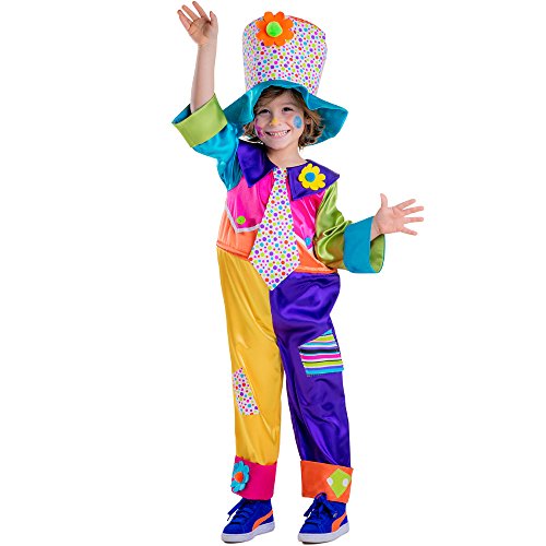 Dress Up America 851-T2 Kinderzirkus-Clown-Kostüm, Mehrfarbig, Größe 1-2 Jahre (Taille: 61-66, Höhe: 84-91 cm)