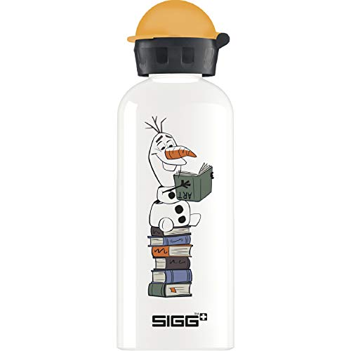 SIGG Olaf II Kinder Trinkflasche (0.6 L), schadstofffreie Kinderflasche mit auslaufsicherem Deckel, federleichte Trinkflasche aus Aluminium