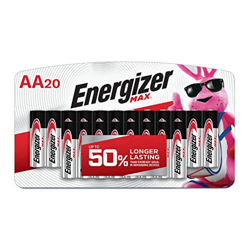 Energizer AA-Batterien, max. Doppel-A-Batterie, Alkaline, 20 Stück