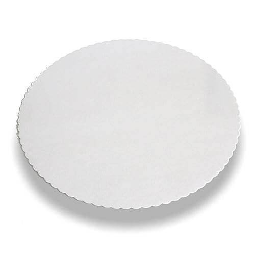 Wertpack Tortenunterlagen in weiß, rund, 32cm Durchmesser, unbeschichtet und gezackt, 100 Stück