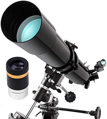 Refraktor-Astronomisches Teleskop, 80-mm-Apertur-900-mm-Teleskop, Reiseteleskop für Kinder, Anfänger und Erwachsene, großartige Astronomie für Kinder zur Erkundung des Mondraums, für den Innen- und