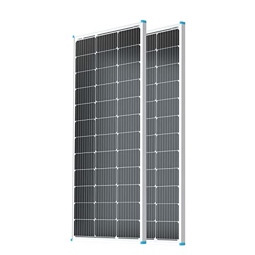 Renogy Solarpanel, 2 Stück, 100 Watt, 12 Volt, monokristallin, 2er-Pack